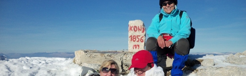 Uspon na vrh Kamešnice - Konj -1856 m
